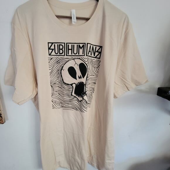 Subhumans band t shirt size 2xl cream - Picture 1 of 2